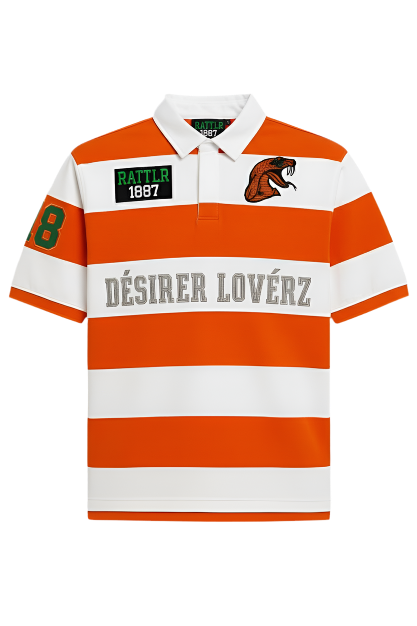 ORANGE SHORT SLEEVE RUGBY